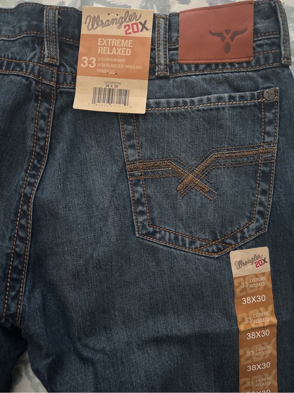 Wrangler Men's 20X Extreme Relaxed Jean 38x30 - NWT - Picture 6 of 7